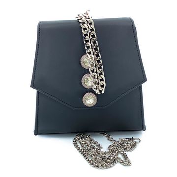 Сумочка Marina Creazioni черная кожаная маленькая - фото 1, B5362 MC NERO