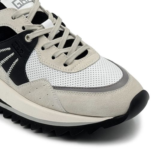 Кроссовки GIANFRANCO BUTTERI черные/серые кожаные/замшевые - фото 6, 48524 BUT