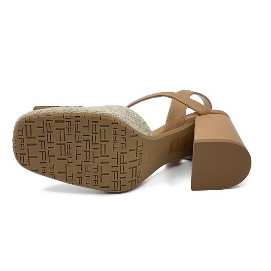 Туфли летние TiffI кожаные бело-бежевые - фото 4, T02/70A TI