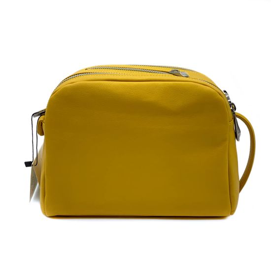 Сумка кросс-боди Renato Angi желтая кожаная - фото 3, 2609181 RA GIALLO