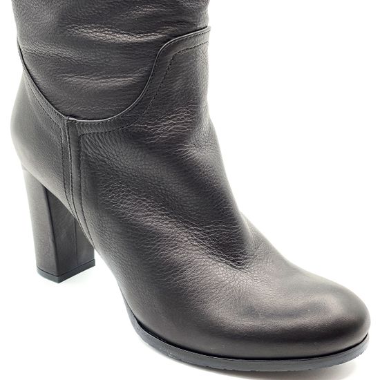 Сапоги Renzi черные кожаные МЕХ - фото 6, 471519 RZ NAPPA