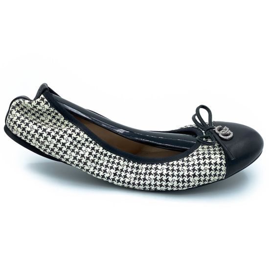 Балетки Giada Gabrielli черно-белые кожаные - фото 6, 