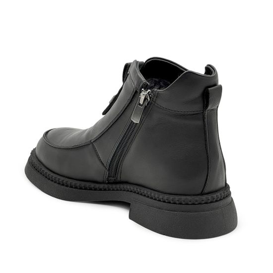 Ботинки Lab Milano черные кожаные на меху - фото 3, 148LAB1608 LAB NAPPA