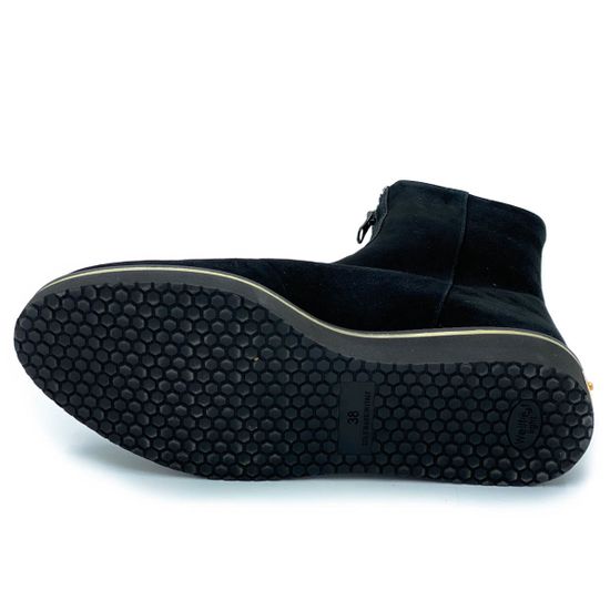 Ботинки Mara черные замшевые МЕХ - фото 4, 