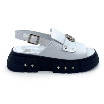 Сандалии NULA&amp;NILA белые кожаные - фото 1, NO1859 NIL BIANCO