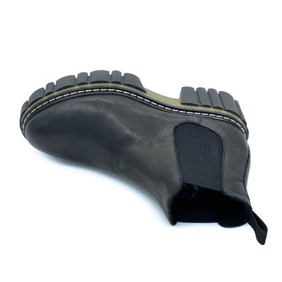 Ботинки Mimmu черные кожаные Байка - фото 5, E502E1 MIM PARKER