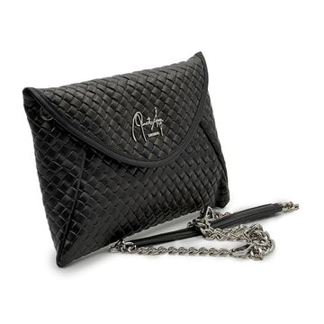 Клатч Renato Angi черный из плетеной кожи - фото 2, 3404517 RA NERO