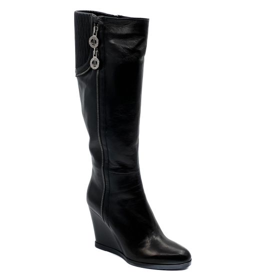 Сапоги Loriblu черные кожаные демисезонные - фото 2, 5IR19276RZ LB