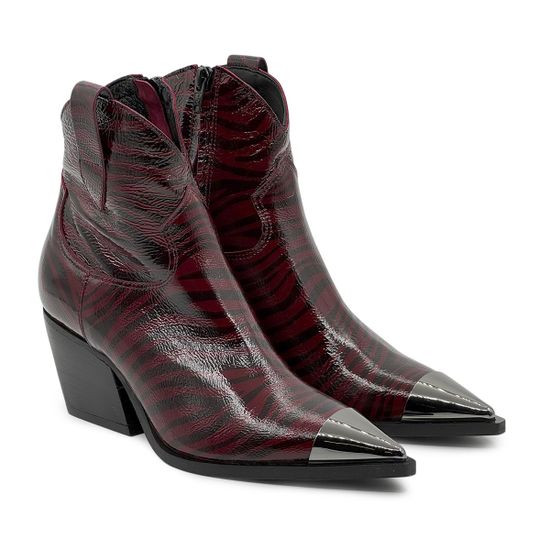 Ботильоны казаки MIMMU наплак принт &quot;зебра&quot; демисезонные - фото 8, M860M1 MIM ZEBRA