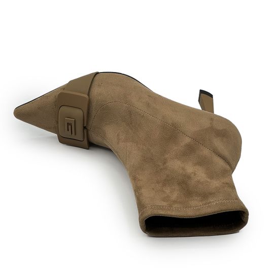 Ботильоны TUFFONI абрикосового цвета замша/стрейч демисезонные - фото 5, 1423010TL TUF APRICOT