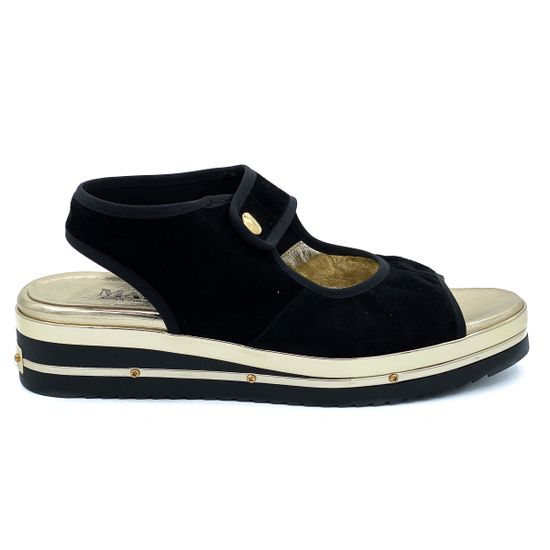 Босоножки Mara замшевые черные - фото 1, 