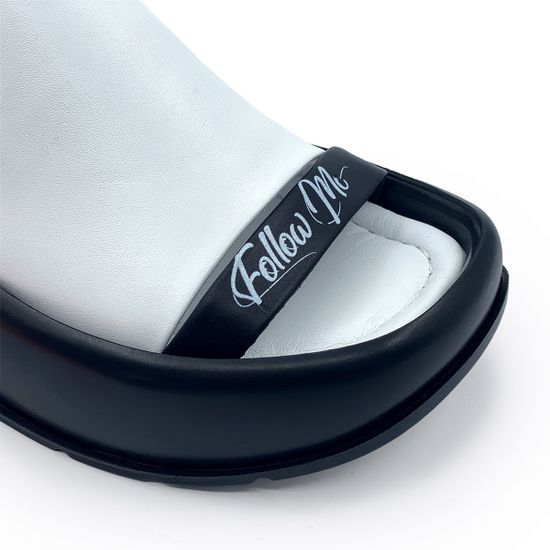 Шлепанцы NULA&amp;NILA белые кожаные - фото 6, NO1860 NIL BIANCO