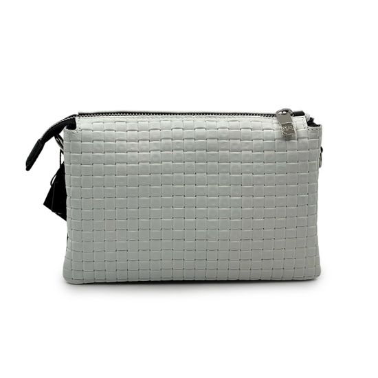 Сумка кросс-боди Renato Angi кожа плетенная белая - фото 3, 3451417 RA BIANCO