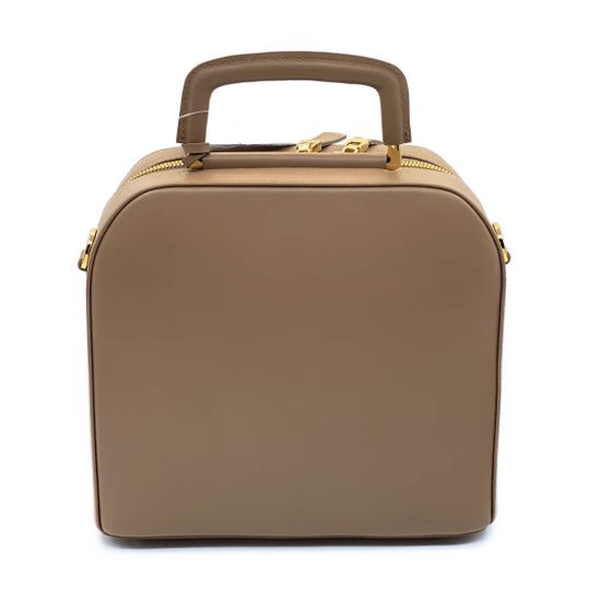 Сумка Valentino Orlandi бежевая кожаная - фото 4, 26045 VO BEIGE