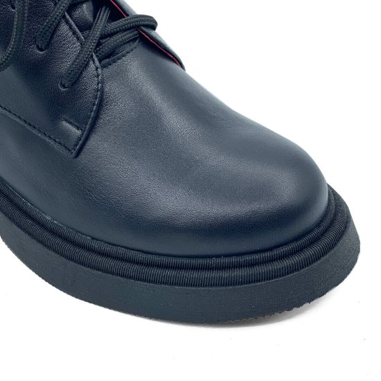 Ботинки CVCover черно-красные кожаные на байке - фото 6, 25119-1 COV