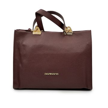 Сумка Di Gregorio бордовая кожаная - фото 1, 1974 DG BORDEAUX