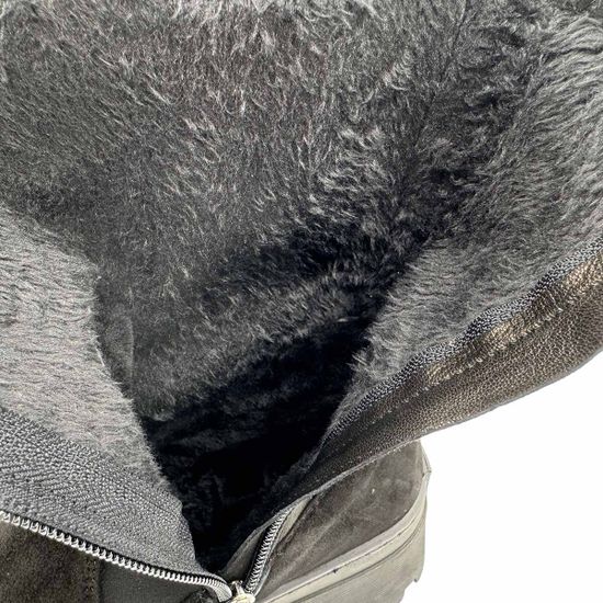 Ботинки высокие TUFFONI черные замшевые на меху - фото 7, 3624015VF TUF