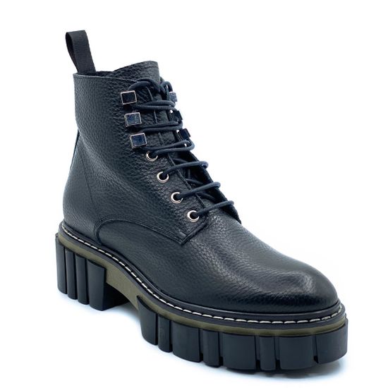 Ботинки Mimmu черные кожаные Байка - фото 2, E502E7 MIM NAPPA