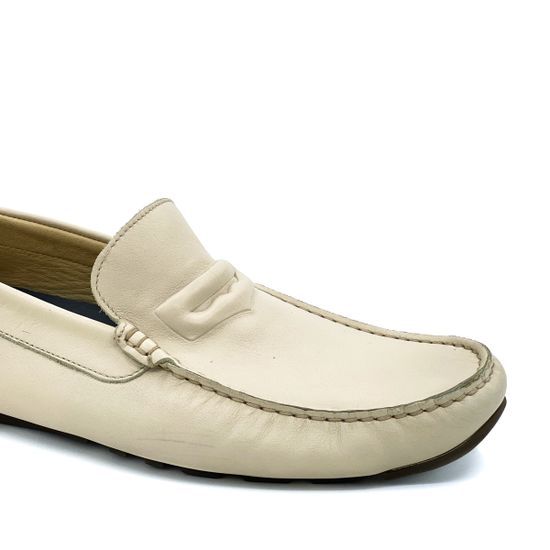 Мокасины Giampieronicola бежевые кожаные - фото 6, 