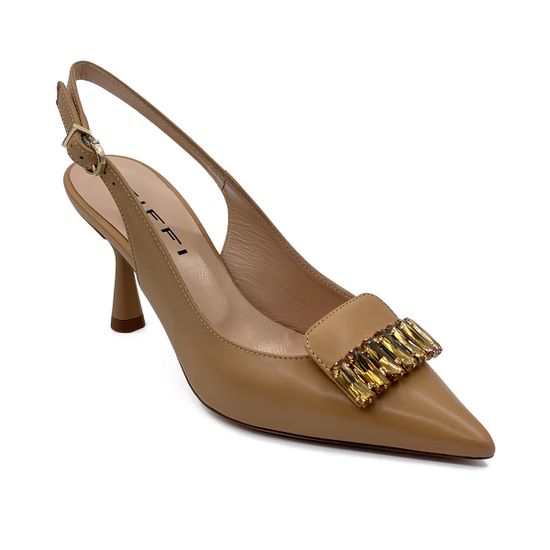 Туфли летние TiffI кожаные бежевые LEGNO - фото 2, G50/70G TI LEGNO