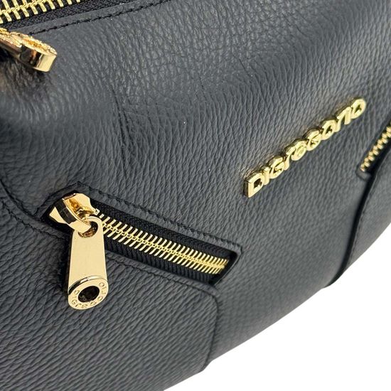 Сумка Di Gregorio черная кожаная - фото 5, 1982 DG NERO