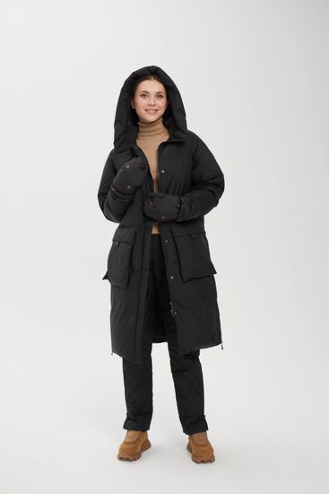 Пуховик Tuffoni черный длинный - фото 7,