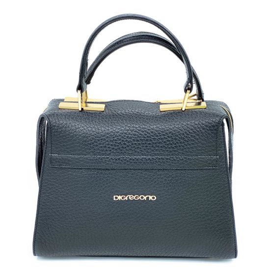 Сумка Di Gregorio черная кожаная - фото 1, 