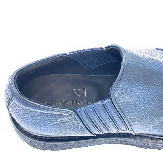 Ботинки Giampieronicola синие кожаные демисезонные - фото 7, 