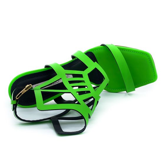 Босоножки Gianmarco Lorenzi зеленые кожаные - фото 5, 