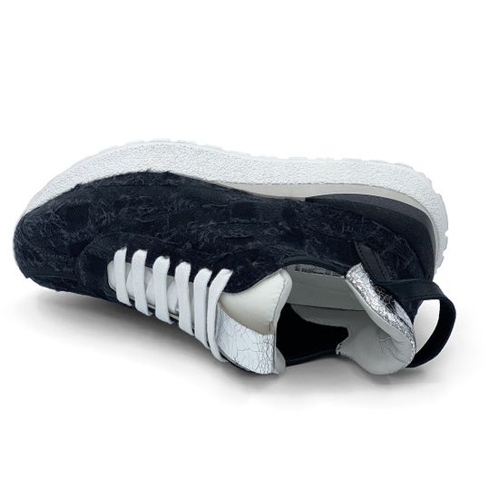 Кроссовки MIMMU черные кожа-текстиль - фото 5, F937K2 MIM NERO