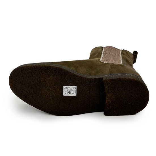 Ботинки челси FRU.IT зеленые замшевые на байке - фото 4, 8933L FR VERDE