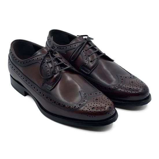 Туфли Броги Mario Bruni кожаные коричневые - фото 7, 63841 MB