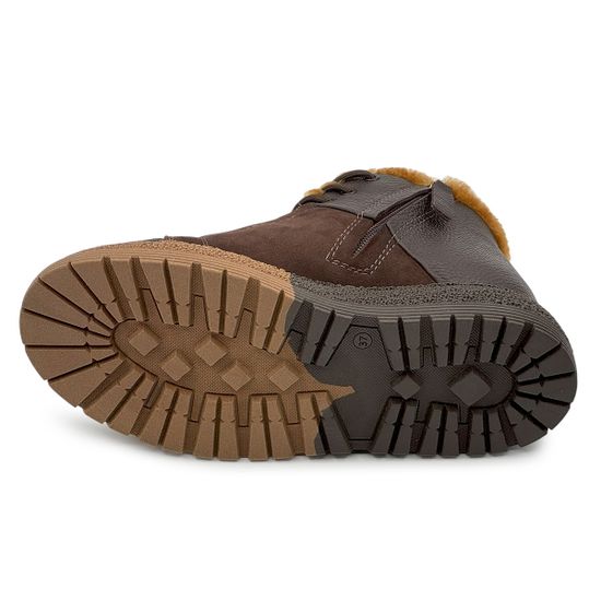 Ботинки NILA&amp;NILA коричневые кожа/замша на меху - фото 4, NO9005M NIL MORO