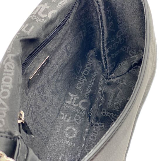 Сумка Renato Angi черная кожаная - фото 8, 