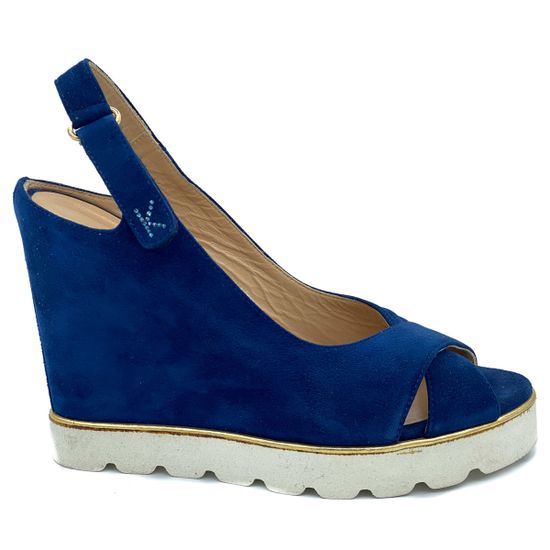 Босоножки Kelton синие замшевые - фото 1, 