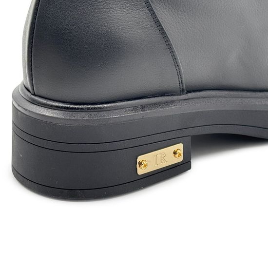 Ботинки Ilasio Reanzoni черные кожаные на байке - фото 7, 5712 IR NERO