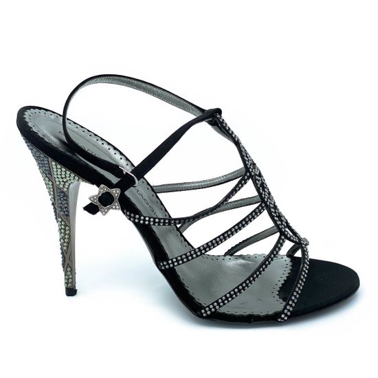 Босоножки Gerardino di Maggio черные кожаные - фото 1, 