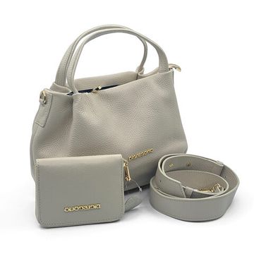 Сумка Di Gregorio светло-бежевая кожаная с кошельком - фото 2, 8810 DG BEIGE