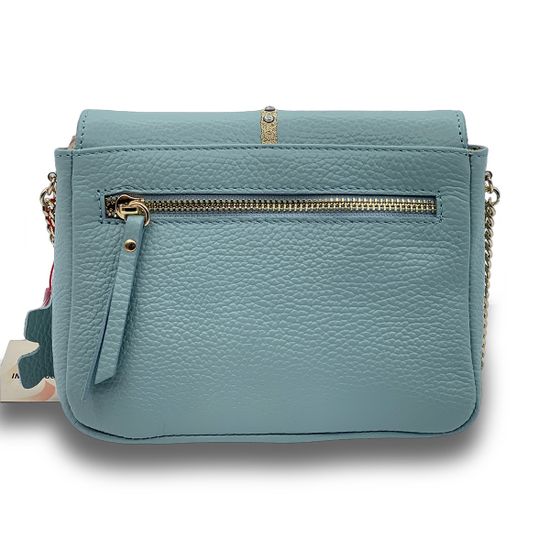 Клатч Marina Creazioni кожаный голубого цвета - фото 3, B4598 MC CELESTE