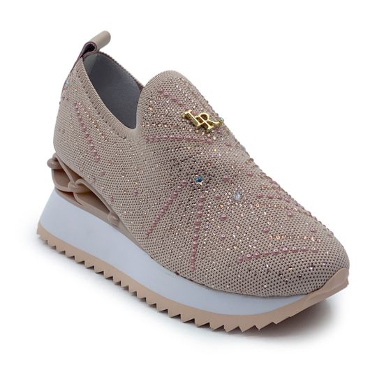 Кроссовки Ilasio Renzoni розовые стрейч текстиль - фото 2, M217 IR ROSA