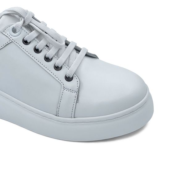 Кроссовки CV COVER  белые кожаные без перфорации - фото 6, 1979-56 COV