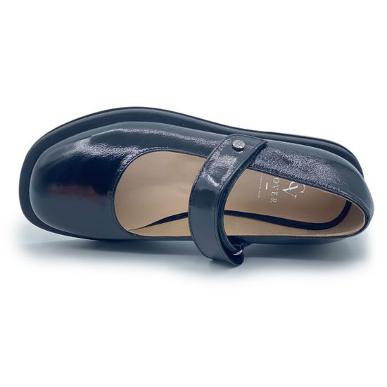 Туфли с ремешком CV COVER черные лакированные - фото 5, 142-1 COV LAK NERO