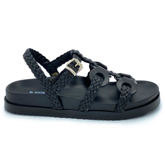 Сандалии Mimmu черные кожаные - фото 1, 