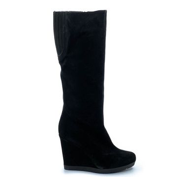 Сапоги Kelton черные замшевые МЕХ - фото 1, E4332M KEL