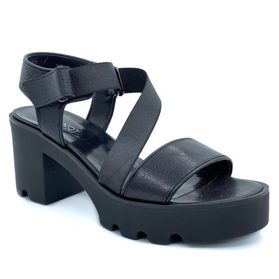 Босоножки Jeannot черные кожаные - фото 2, 