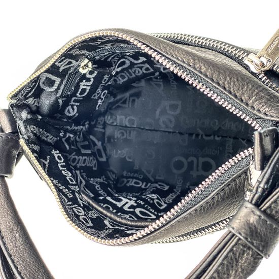 Сумочка Renato Angi черная кожаная - фото 4, 