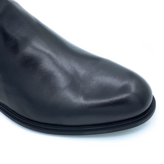 Ботинки Giampieronicola черные кожаные войлок - фото 6, 