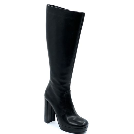 Сапоги Rosso Nero черные кожаные демисезонные - фото 2, 3983 RN NAPPA