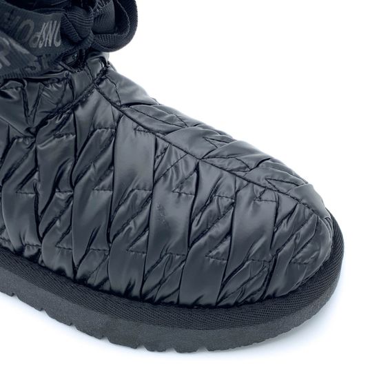 Ботинки Nila&amp;Nila черные текстиль МЕХ - фото 6, 