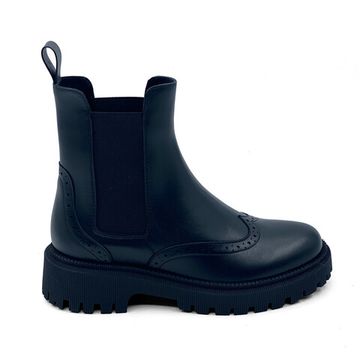 Ботинки Челси CVCover черные кожаные на байке - фото 1, 780207 COV